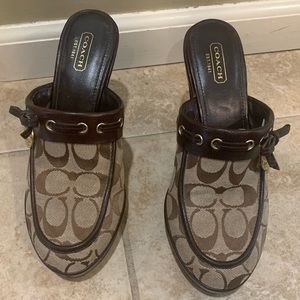 Coach mules size 8